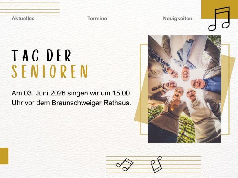 Mehr über den Artikel erfahren Tag der Senioren | 03.06.2026